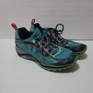 Merrell Womens Siren Edge Hiking Shoes Multicolor J35514 Low Top Lace Up Size 7